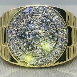 14KT YELLOW GOLD 2.13CT DIAMOND RING