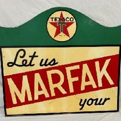 1939 DST MARFAK SWINGER TEXACO SIGN