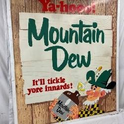 RARE 1965 MOUNTAIN DEW BILLBOARD 7FTX8FT