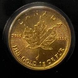 50c Maple Leaf Gold Coin - 1g