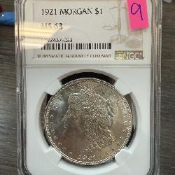 GRADED MORGAN SILVER DOLLAR 