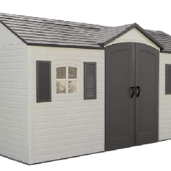 Lifetime 15 x 8 foot resin outdoor garden shed