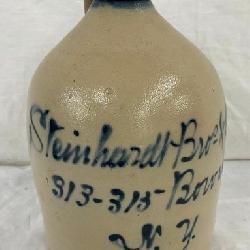 RARE 1G. SIGNED STEINHARDT NY JUG 