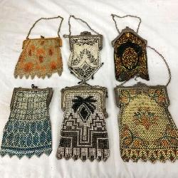 EARLY VICTORIAN MESH PURSES 