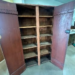 Old Red Paint Cupboard