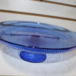 Cobalt Blue Ped. Cake Stand