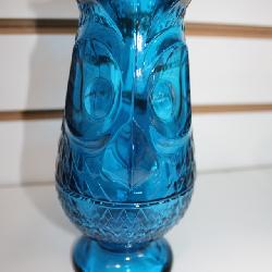 VTG Viking Glass Owl Fairy Lamp