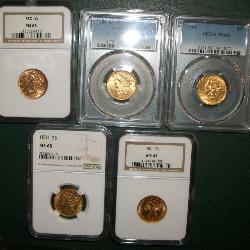 graded gold coins