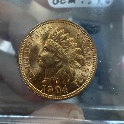 1904 BU INDIAN HEAD PENNY CENT 