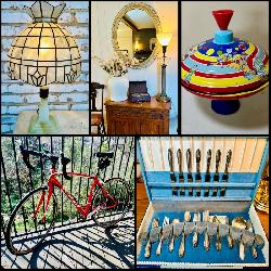 This Fri & Sat! ~Incredible Richardson Estate Sale! Specialized Road Bike, Sterling, Vintage Collectibles, Antiques, Paintings, Stained Glass, Bose, Persian Rugs, Unique Accents & Much More!!