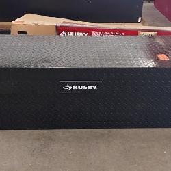 Husky 71.36 in. Matte Black Aluminum Full Size Crossbed Truck Tool Box