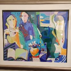 30 - ALI GOLKAR SERIGRAPH LTD ED FRAMED 40X48
