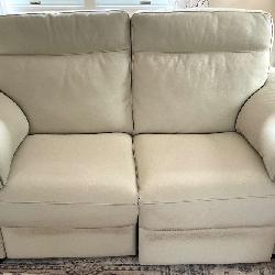 White Leather Couch Made in Italy