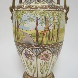 1057	LARGE SATSUMA VASE, APPROXIMATELY 16 1/2 IN HIGH