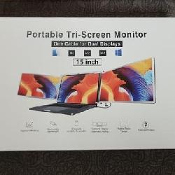 Portable Tri-Screen Monitor