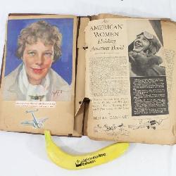 Lot # : 66 - 1930s Amelia Earhart Scrap Book