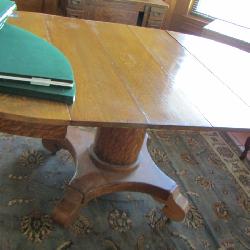 VINTAGE HAND CARFTED OVAL DINING TABLE 