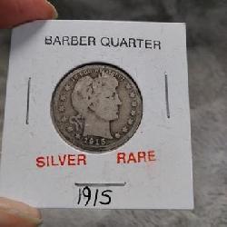 Barber Quarter 1915
