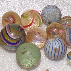 antique hand made marbles