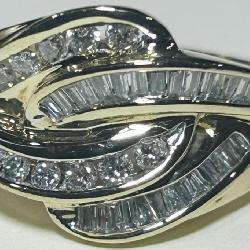 14KT YELLOW GOLD DIAMOND RING 5.40 GRS