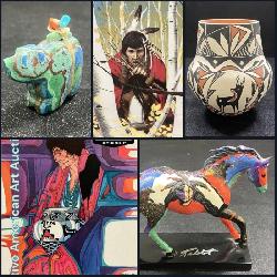 Bidding Closes Friday! Stunning *Online Only* Native American Art Auction by Weatherford Auction Gallery! Local P/U & Ship