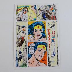 Comic Art Color Spot Page Wonder Woman! 