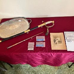 Military sword, swagger stick 