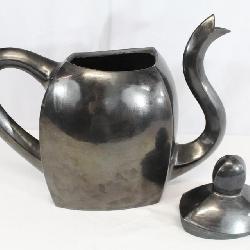 Lot # : 73 - Michael Sherrill Barium Glaze Lidded Teapot