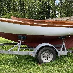Lot # : 77 - 2004 Doughdish Inc. Wooden OAL Sailboat