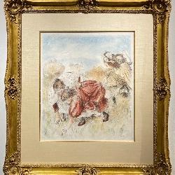Lot #214 Original Pierre Auguste Renoir Lithograph - Enfants jouant a la balle