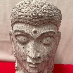 412 - BUDDHA HEAD SCULPTURE 24