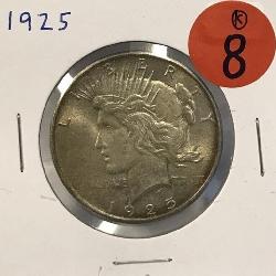 S - 1925 PEACE SILVER DOLLAR (8)