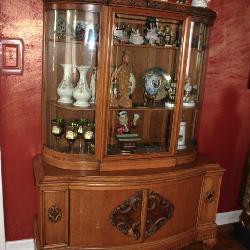 German Art Neveau China Cabinet 
