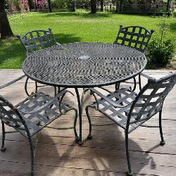 Wrought Iron Patio Table