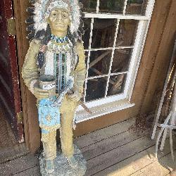 Native American Indian Chief Figurine Statue
