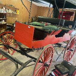 Covered Horse-Drawn Carriage