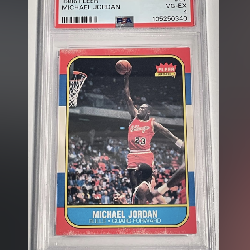 1986 Fleer - Michael Jordan - #57 - Rookie Card