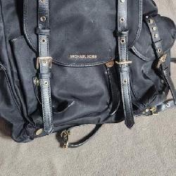 Michael Kors Leila Flap Medium Nylon Backpack Bag