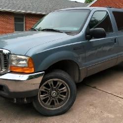 2001 Ford Excursion SUV, VIN 1FMNU41L51EB11718, Mileage Showing On Odometer 212644