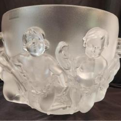 Lalique Crystal Luxembourg Cherub Bowl