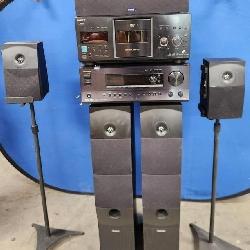 11 - MIXED STEREO COMPONENTS W/ SPEAKERS