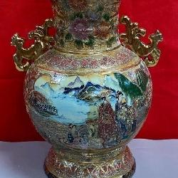 11 - JAPANESE ROYAL SATSUMA VASE 14