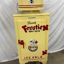 Restored GE Model CA-1-B16 Frostie Beehive Refrigerator, 23 1/2 x 64 Inches