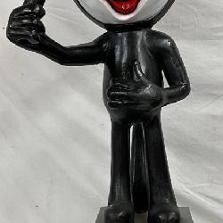 Felix The Cat Cast Aluminum Figure, 20 x 44 in.