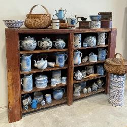 Blue & White Stoneware, Crockery, Primitives
