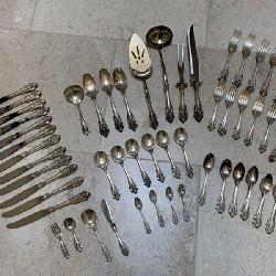 Wallace Sterling Silver Flatware Set.