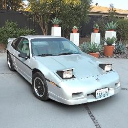 1988 Silver Pontiac Fiero GT