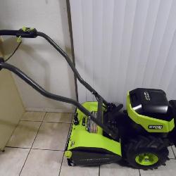 Ryobi 40V Brushless Battery Powered Rear Tine Tiller with Batteries – Like New