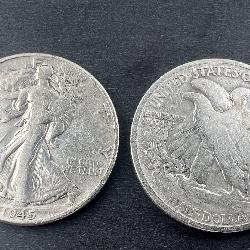 1935-1943 Walking Liberty 90% Silver Half $ (Mint)