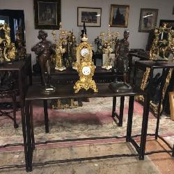 Set of three chinese Hardwood Tables